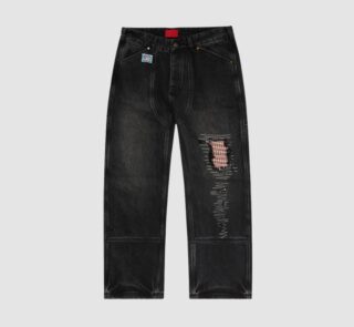 Fugazi SweatPant Washed Black in front side