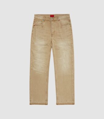 Fugazi Stone Rivet Jeans Natural Washed in front side