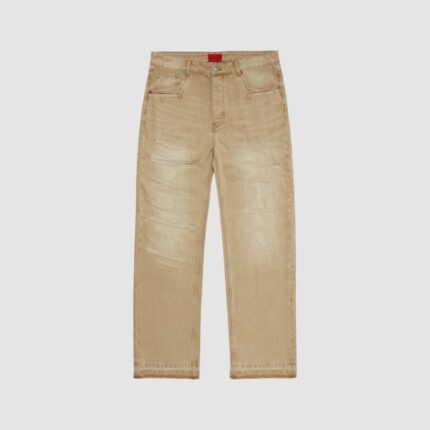 Fugazi Stone Rivet Jeans Natural Washed in front side
