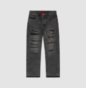 Fugazi Stone Rivet SweatPants Black in front side
