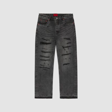 Fugazi Stone Rivet SweatPants Black in front side