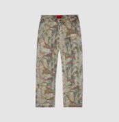 Fugazi Double Knee Work SweatPant Tree Camo in front side