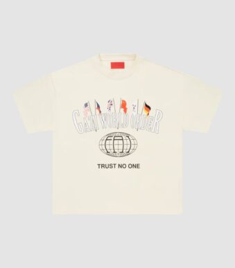 Fugazi Gazi World Order Tee Cream in front side
