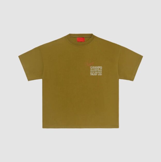 Fugazi Laundromat T - Shirt Olive in front side