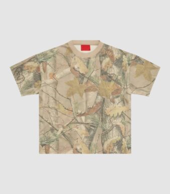 Fugazi Medallion Pocket Tee Tree Camo in front side