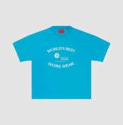 Fugazi World’s Best Tee Teal in front side