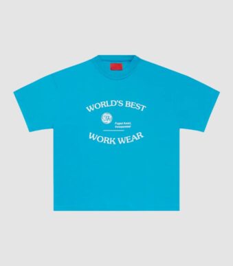 Fugazi World’s Best Tee Teal in front side