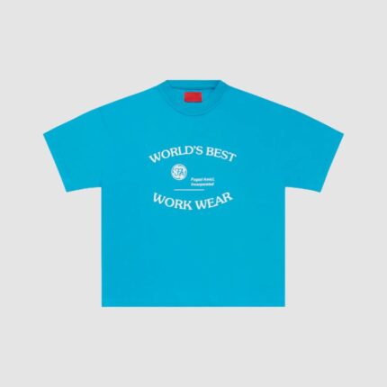 Fugazi World’s Best Tee Teal in front side