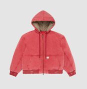 Fugazi Super Duty Down Jacket Washed Red in front side
